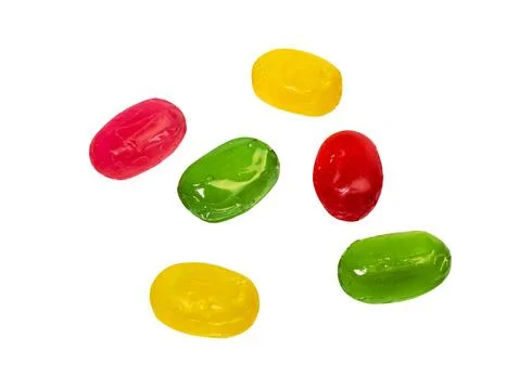 Candy on white Stock Photos