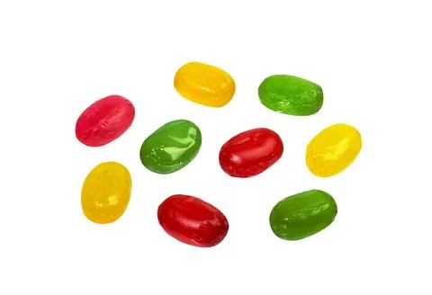 Candy on white Stock Photos