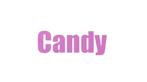 Candy Word Cloud Animated Isolated On White Stock Footage 103095402