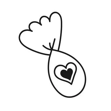 Candy wrapped with doodle-style on white background Stock Illustration
