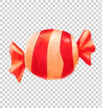 Candy wrapper colorful foil wrap sweet treat chocolate hand illustration Stock Illustration