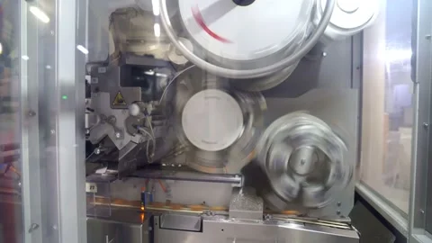 Candy wrapper. industrial packing line on factory. automation of production. Stock Footage 133039003