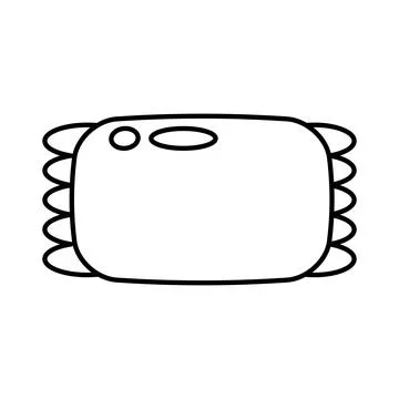Candy in a wrapper lollipop icon line style isolated vector Stock Illustration