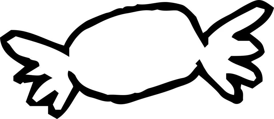 Candy wrapper scribbles drawn by children set.ai????? Stock Illustration