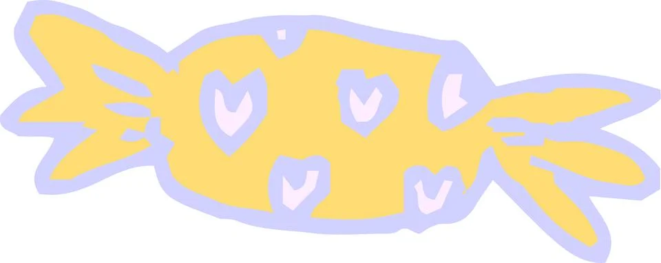 Candy wrapper scribbles drawn by children set.ai????? Stock Illustration