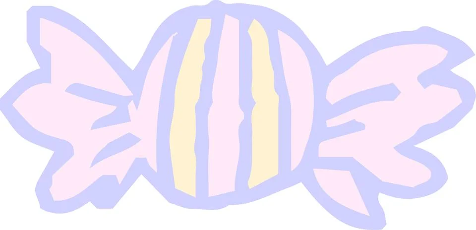Candy wrapper scribbles drawn by children set.ai????? Stock Illustration
