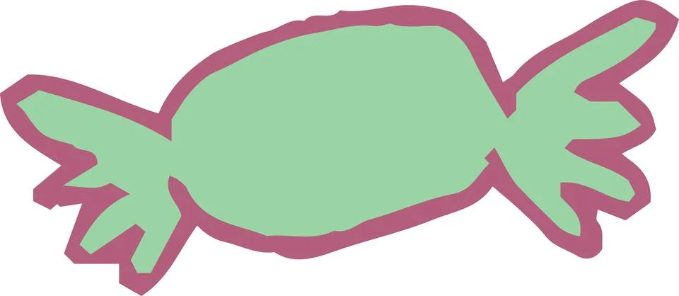 Candy wrapper scribbles drawn by children set.ai????? Stock Illustration