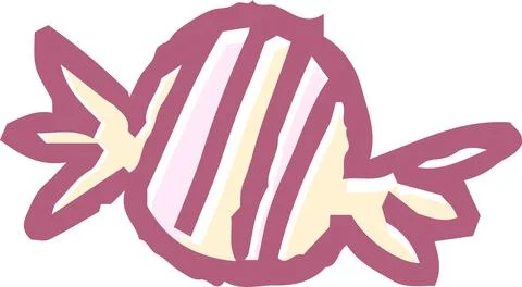 Candy wrapper scribbles drawn by children set.ai????? Stock Illustration