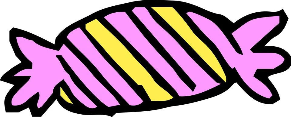 Candy wrapper scribbles drawn by children set.ai????? Stock Illustration