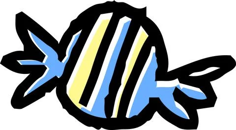 Candy wrapper scribbles drawn by children set.ai????? Stock Illustration