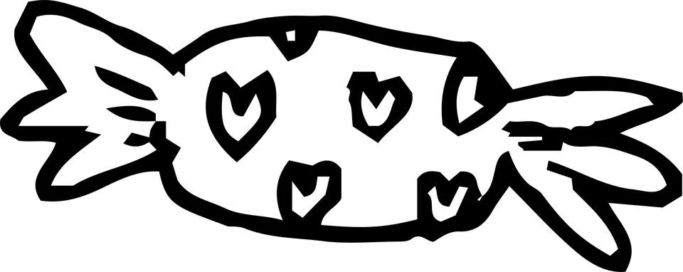 Candy wrapper scribbles drawn by children set.ai????? Stock Illustration
