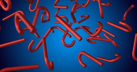 Candycane blue Stock Footage 98763622