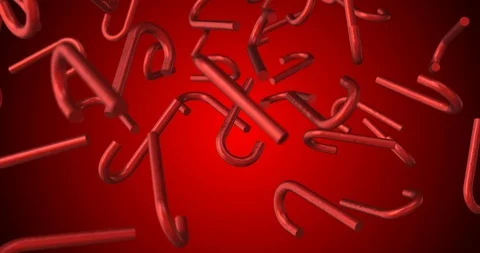 Candycane red Stock Footage 98763843