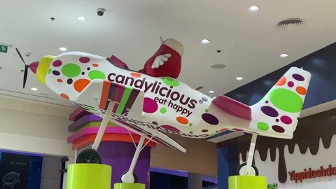 CANDYLICIOUS, THE LARGEST SWEET SHOP IN THE WORLD AT DUBAI MALL(2024 UPDATED!) Stock Footage 233769197