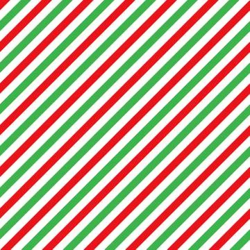 Cane candy diagonal stripes red green white seamless pattern christmas backgr Stock Illustration