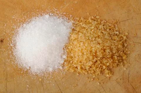 Cane sugar on background Stock Photos