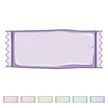Cane sugar bag cartoon vector graphic Stock Illustration