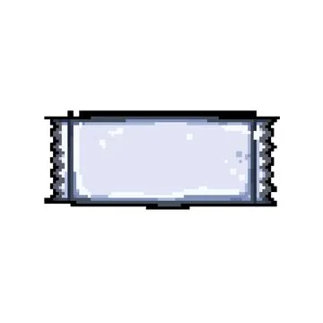 Cane sugar bag pixel art vector illustration Stock Illustration