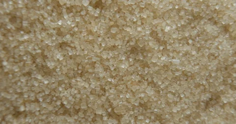 Cane sugar close up studio shot over rotating Stock Footage 324838051