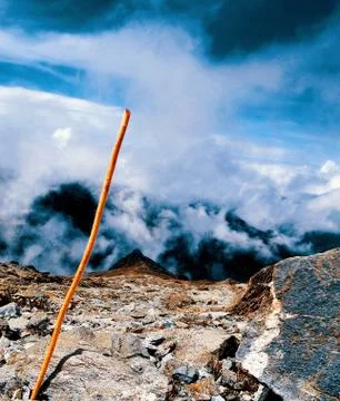 Cane on top of the mountain Stock Photos