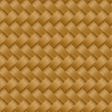 Cane woven fiber seamless pattern Stock Illustration