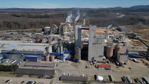 Canfor Northwood Pulp Mill Stock Footage 251605830
