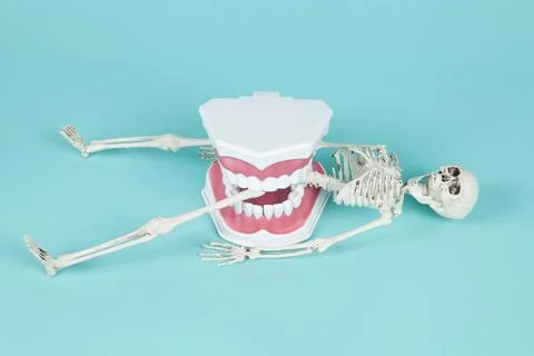 Canibal pop denture Stock Photos
