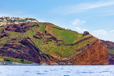 Canico, impressive cliff Stock Photos