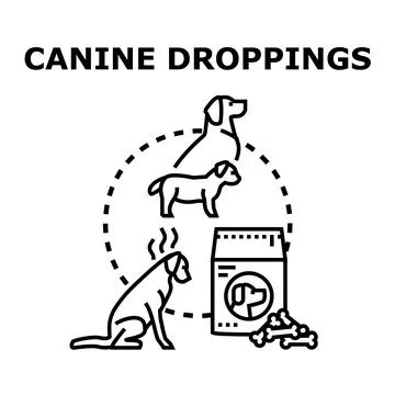 Canine droppings management concept vector illustration 库存插图