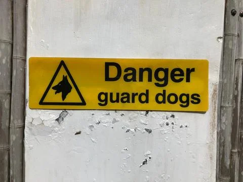 Canine warnings Stock Photos