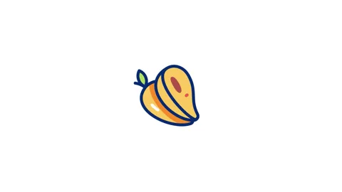 Canistel Animated Icon Stock Footage 320232113