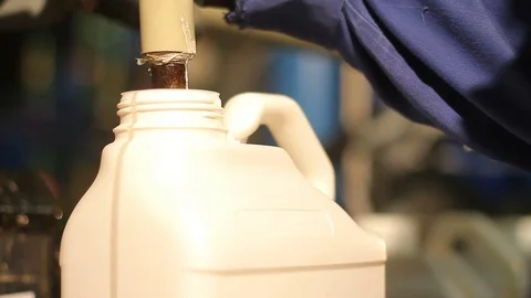 A canister with a dangerous liquid Stock Footage 71041703