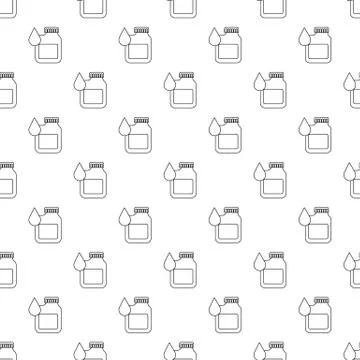 Canister engine oil pattern vector seamless Illustrazione stock