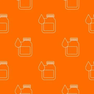 Canister engine oil pattern vector orange Stock Illustration
