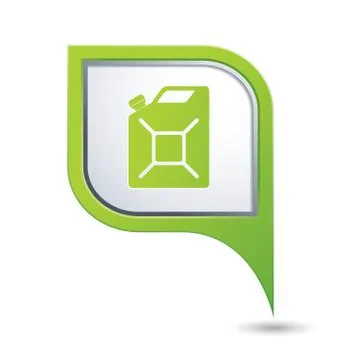 Canister GREEN pointer Illustrazione stock