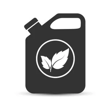 Canister with leaf icon. Simple vector icon for thematic design, sites and ap Illustrazione stock