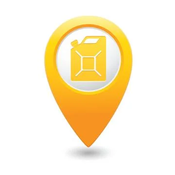 Canister MAP pointer yellow Stock Illustration