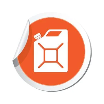 Canister ORANGE LABEL Stock Illustration
