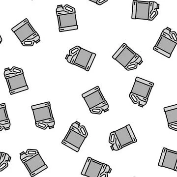 Canister plastic vector seamless pattern Stock Illustration