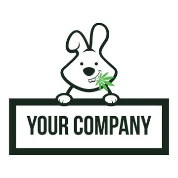 Canna rabbit Stock Illustration