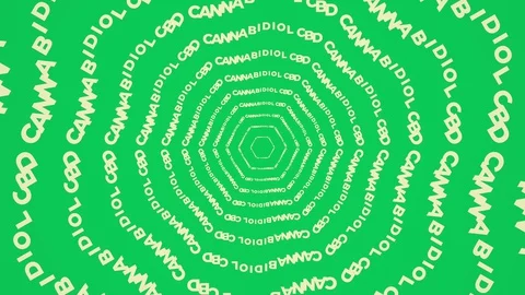 Cannabidiol CBD text kinetic typography. Medical cannabis, hemp extract concept Stock Footage 128554317