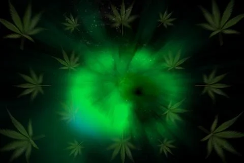 Cannabis background Stock Illustration