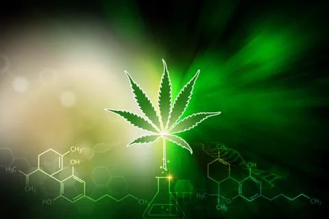 Cannabis background Stock Illustration