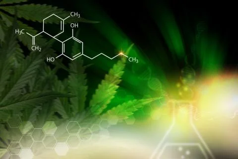 Cannabis background Stock Illustration