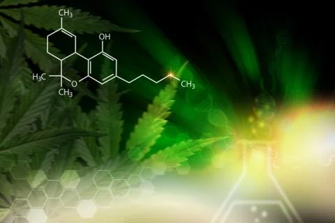 Cannabis background Stock Illustration