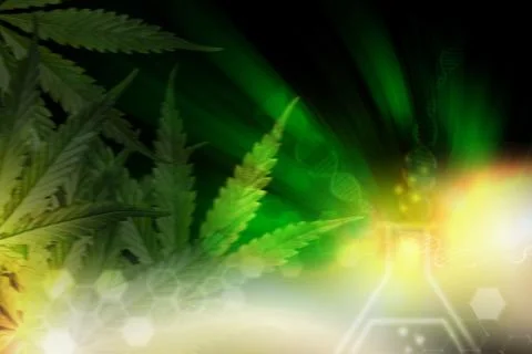 Cannabis background Stock Illustration