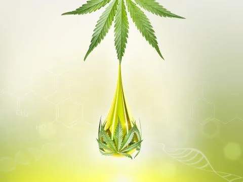 Cannabis background Stock Illustration