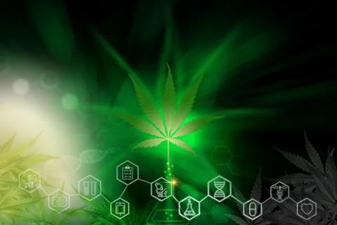 Cannabis background Stock Illustration