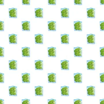 Cannabis buds in bags pattern seamless background Stock Illustration