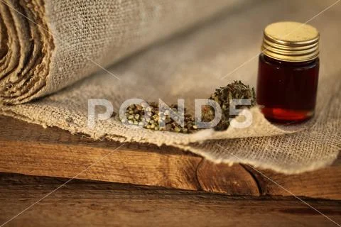 Cannabis business concept. Medical Marijuana hemp and Money Stock Photos